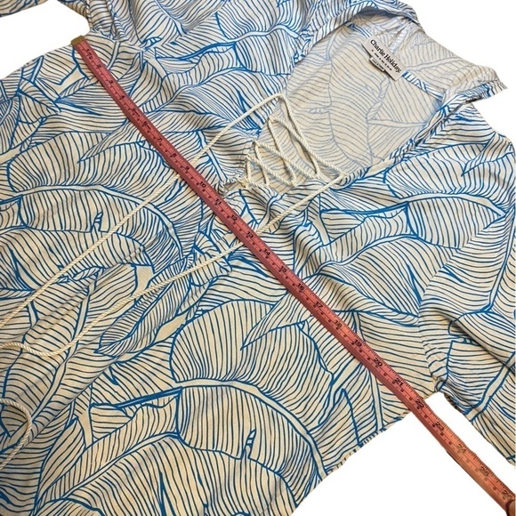 Charlie Holiday Coco Leaf Print Swimsuit Coverup Women’s Size 10 - Picture 6 of 11